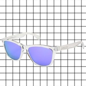 Oakley Unisex Polarized Clear Frame Sun Glasses
